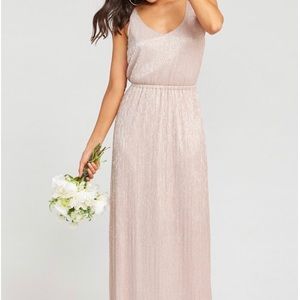 ‘Kendall’ Maxi Dress in Magic Mauve Glimmer